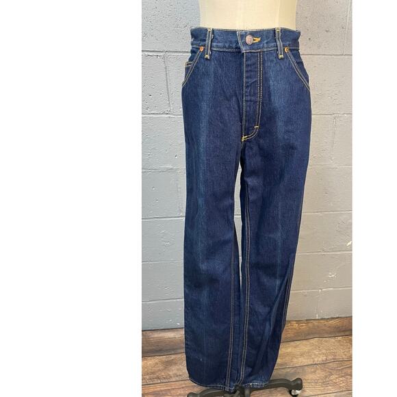 Vintage VF Dark Wash High Waist Straight Leg Jeans 30 x 34 - Picture 10 of 10